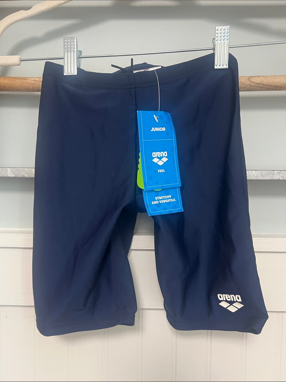 NWT Boys Junior arena navy blue jammer size 26 8 to 10